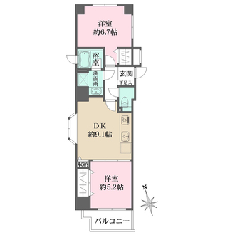 ウィライブ中野富士見町の間取図