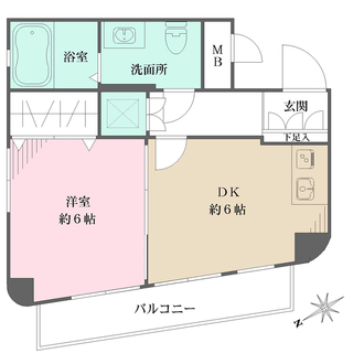 マンションヴィップ中野坂上の間取図