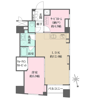シティハイムコスモの間取図
