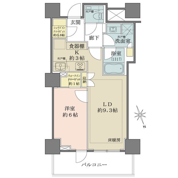 ザ・パークハウス三田ガーデン タワー棟の間取図