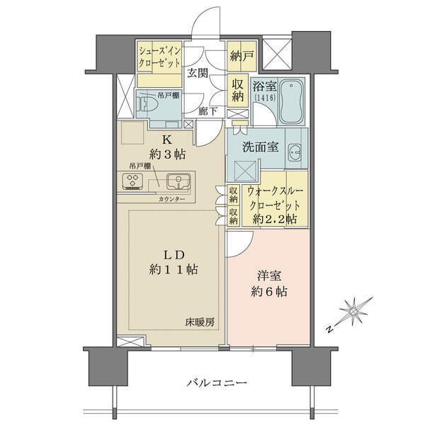 ザ・パークハウス愛宕虎ノ門の間取図