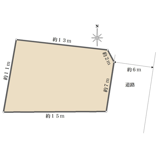 南本宿町 土地の間取図