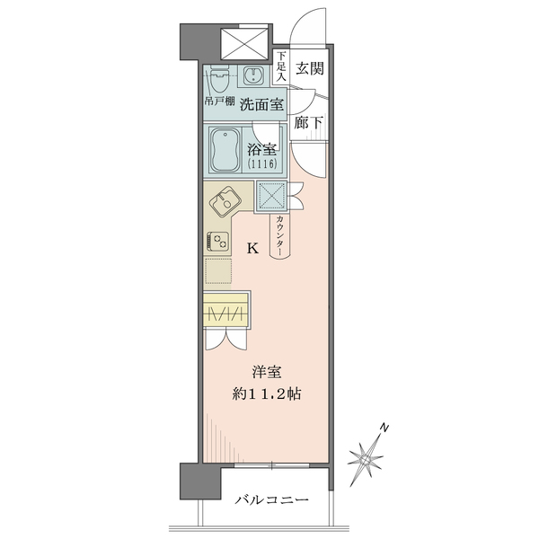 藤和六本木ホームズの間取図