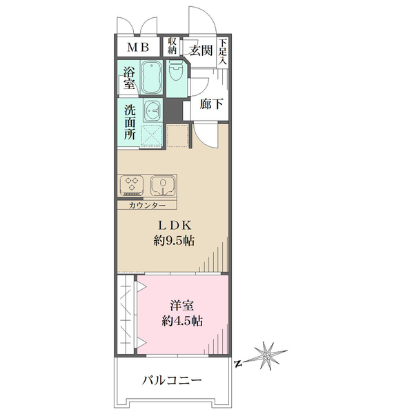 グランドパレス田町の間取図