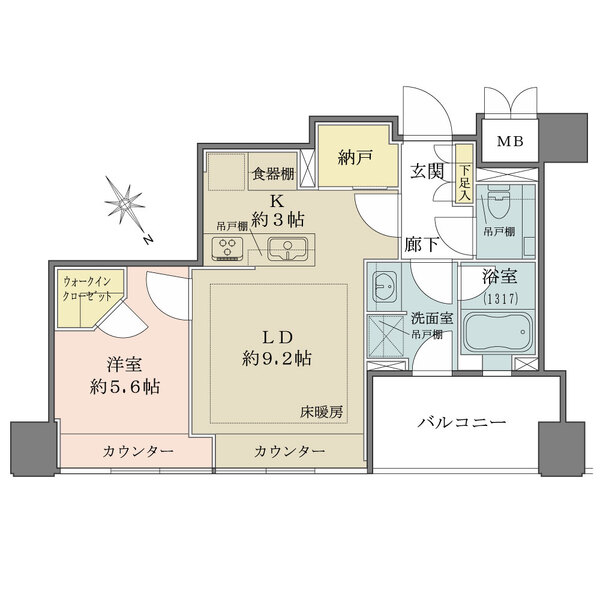 グランスイート麻布台ヒルトップタワーの間取図