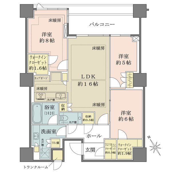 三田ガーデンヒルズの間取図