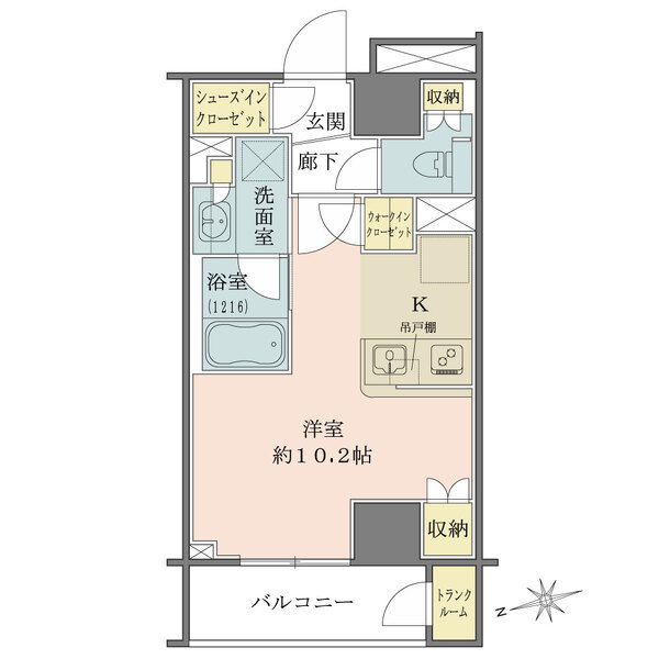 グローリオ新宿夏目坂の間取図