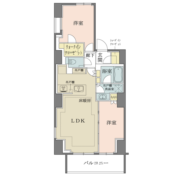 ブランズ麻布十番の間取図