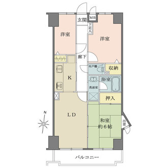 NICライブステイツ川越南大塚の間取図