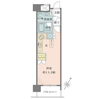 藤和六本木ホームズの間取図