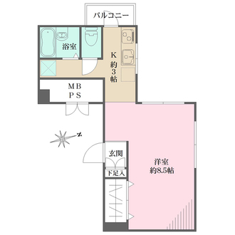 芝公園アビタシオンの間取図