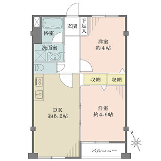 三田コーポラスの間取図