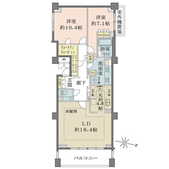 パークハウス赤坂新坂の間取図