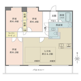 石神井公園ピアレスの間取図
