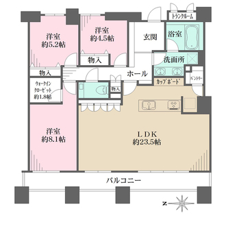 石神井公園ピアレス A棟の間取図