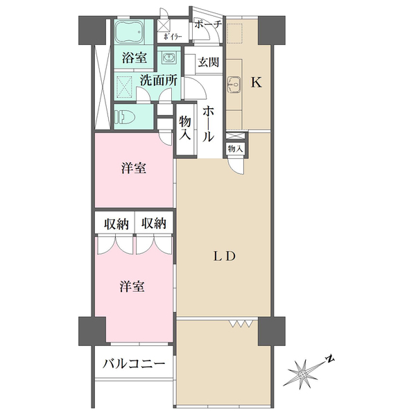 山下公園ハイツの間取図