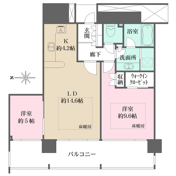 M.M.TOWERS　the　Eastの間取図