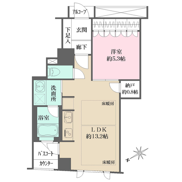 プラウド横濱関内の間取図