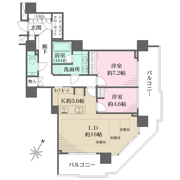 ザ・ヨコハマタワーズ　タワーウエストの間取図