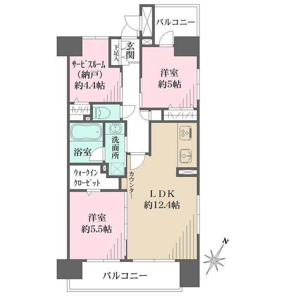 クレストフォルム横浜関内の間取図