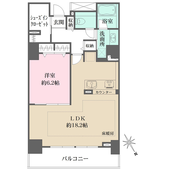 エクステ山下公園の間取図