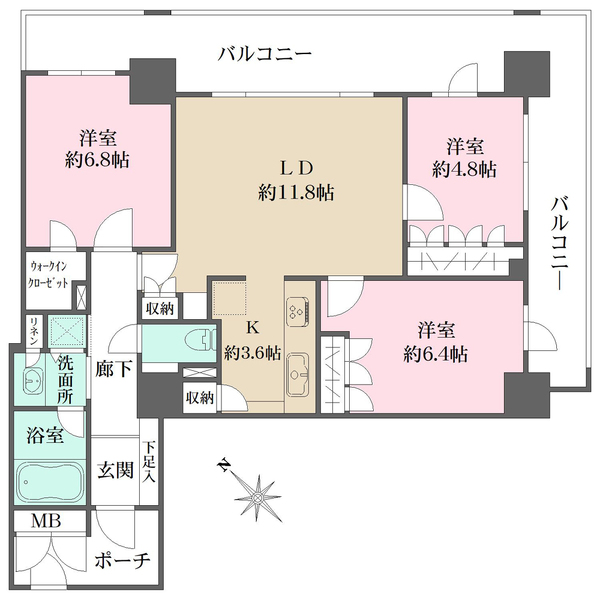 横濱ディアタワーの間取図