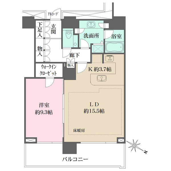 ザ・ヨコハマタワーズ タワーイーストの間取図
