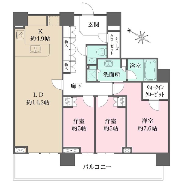 ザ・ヨコハマタワーズ　タワーイーストの間取図