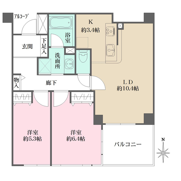 ルピナス山手の間取図