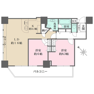 横濱ユーロタワーの間取図