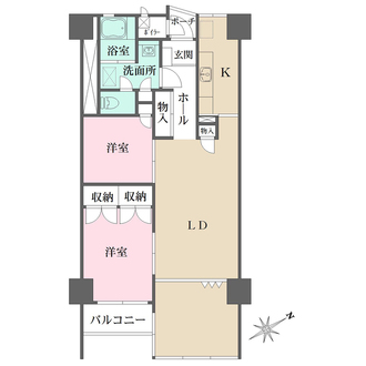 山下公園ハイツの間取図