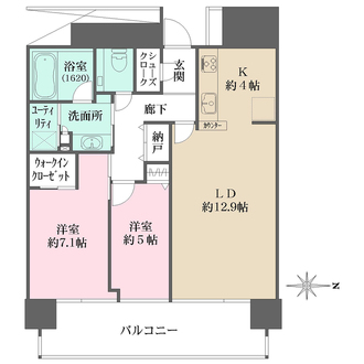 M.M.TOWERS　the　Westの間取図