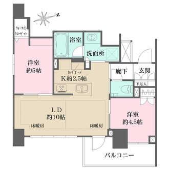 オープンレジデンシア横浜台町の間取図