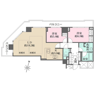 ザ・ヨコハマタワーズ　タワーウエストの間取図