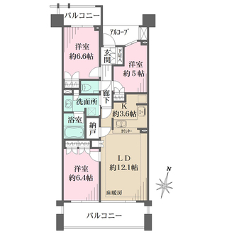 横濱紅葉坂レジデンス壱番館の間取図