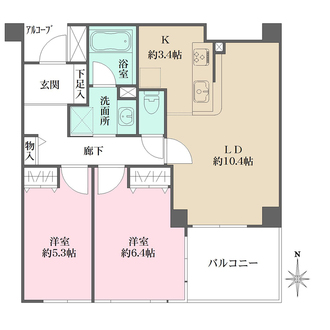 ルピナス山手の間取図
