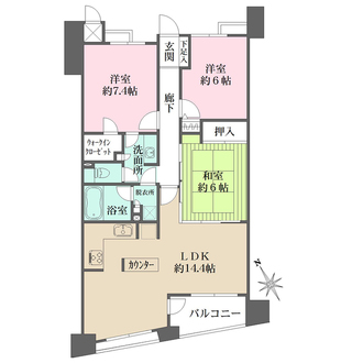 リシェ横浜山下公園の間取図