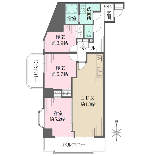 プレジデント98の間取図