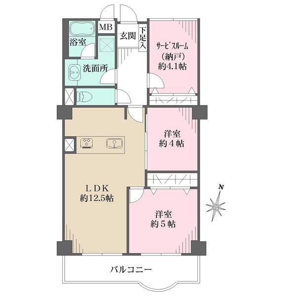 ライオンズプラザ浦和元町シティーの間取図