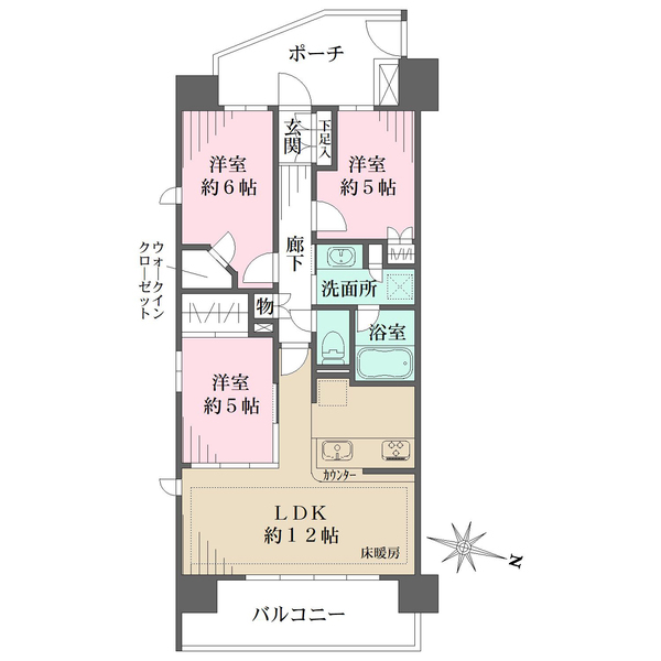 ウェリス大宮の間取図
