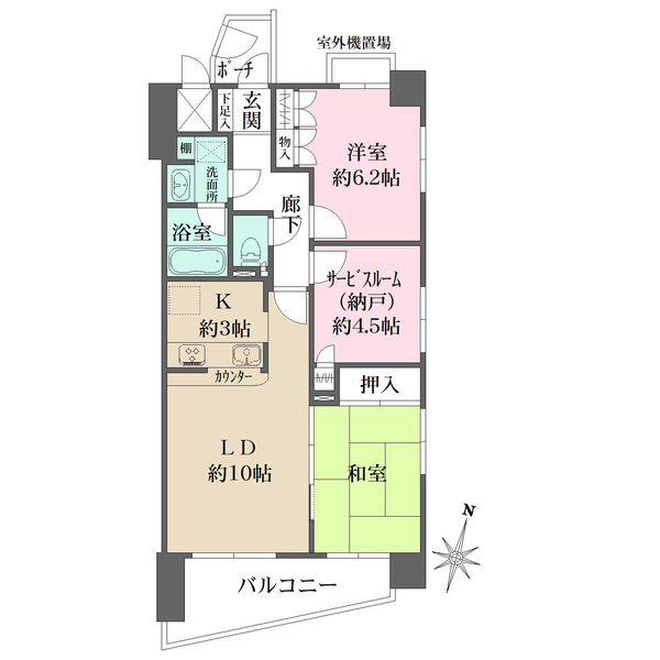 藤和シティコープ与野の間取図