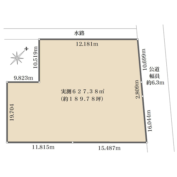 さいたま市南区太田窪　売地の間取図