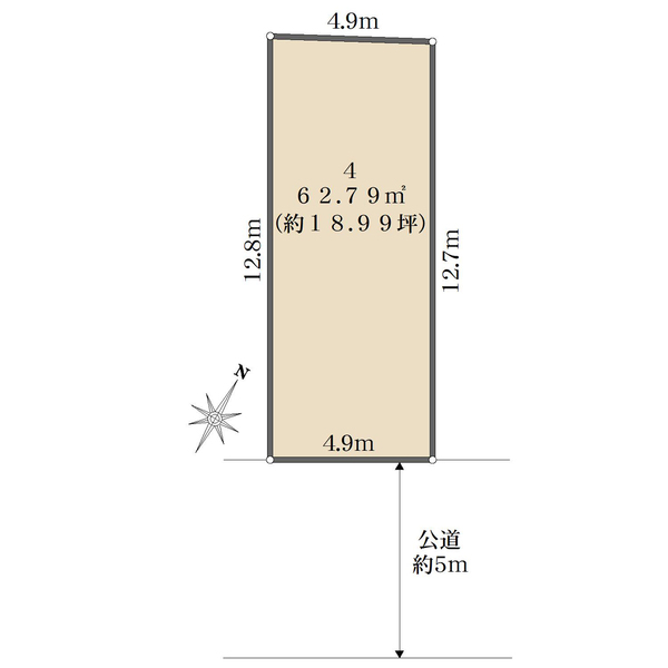 4区画の間取図