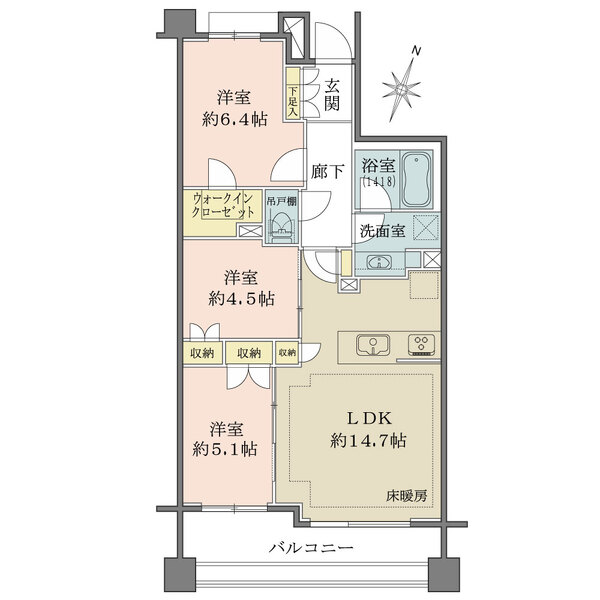 パークハウス浦和ソレイユフォートの間取図