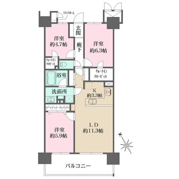 ソル・シエーナ川口の間取図