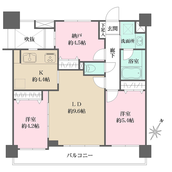 レクセルマンション浦和の間取図