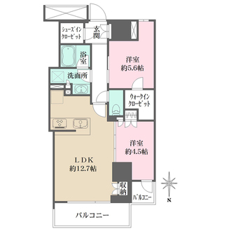 大宮スカイ＆スクエアの間取図