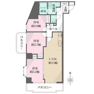 プレジデント98の間取図