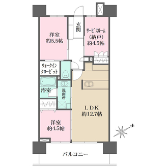 イニシア南浦和根岸の間取図