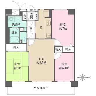 グリーンパーク大宮の間取図